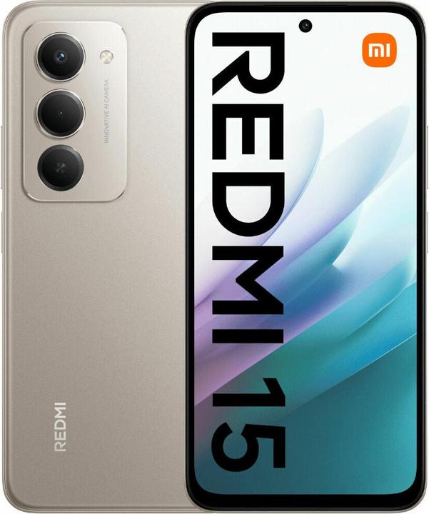 Actual product image Xiaomi Redmi 15 4G Dual Sim 4GB RAM 128GB - Titan Grey (128 GB, Titan Gray, 6.90", Dual SIM, 4G)