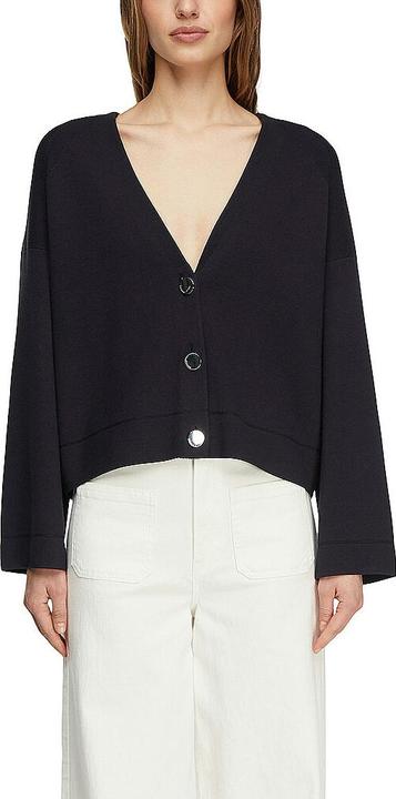 Produktbild Comma Moderner Half-Milano V-Neck Cardigan mit Signature-Knöpfen (32)