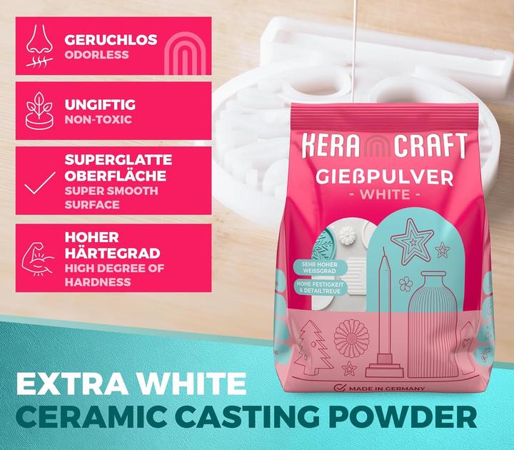 Produktbild Keracraft 2er Set Reliefgiesspulver