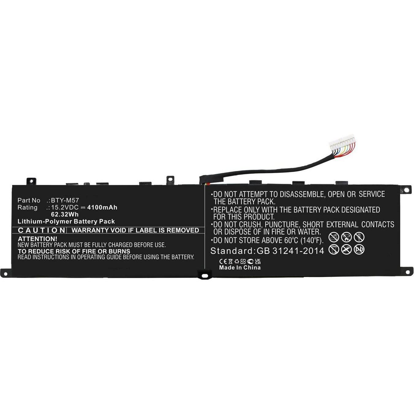 CoreParts Battery for MSI Notebook, Notebook Akku