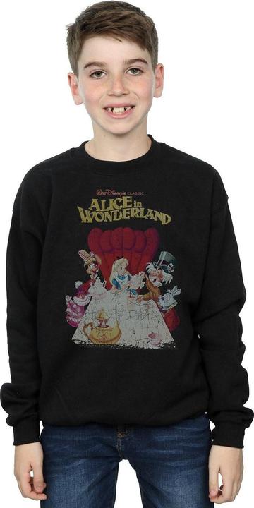Produktbild Disney Alice In Wonderland Retro Poster Sweatshirt Jungen (128)