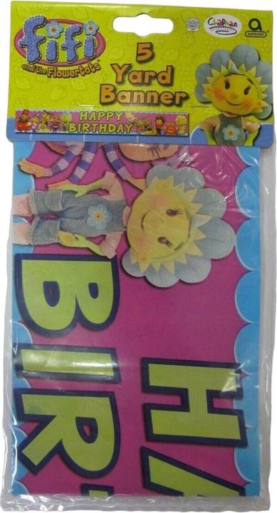 Immagine prodotto Fifi and The Flowertots Striscione di buon compleanno in foil