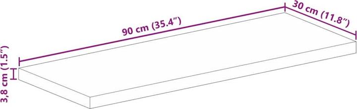 Produktbild vidaXL Tischplatte (90 x 30 cm)