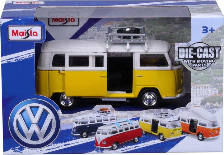 Image du produit Maisto 1:36 car model VW Van Samba, assorted, 21237