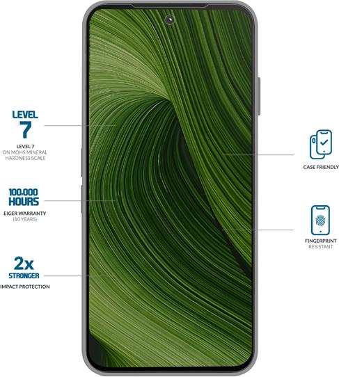 Produktbild Eiger Display-Glas Standard Fit Mountain Glass Clear (1 Stk., Fairphone (Gen. 6))