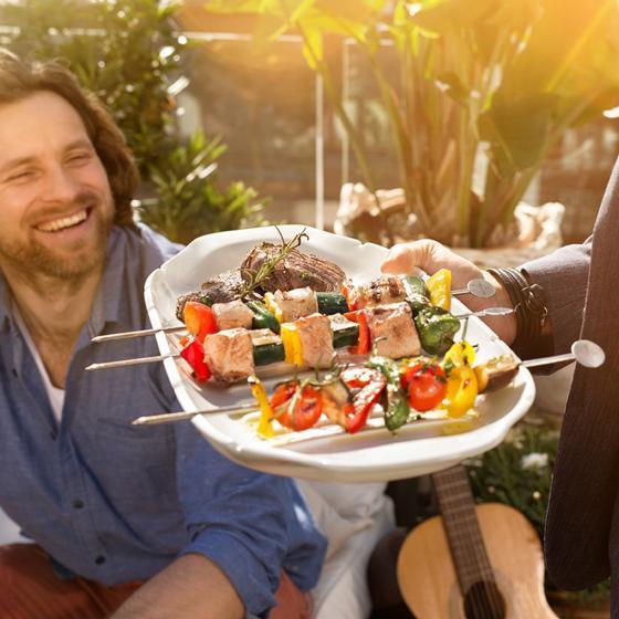 Produktbild Villeroy & Boch Servierplatte XL mit Spiessfunktion BBQ Passion