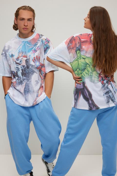 Immagine prodotto Studio Untold T-shirt unisex dal taglio oversize con stampa Marvel e scollo a girocollo (L)
