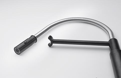 Actual product image Franke Vital Professional Functional Faucet Black Matt / Stainless Steel Look (PVD Coating) 120.062