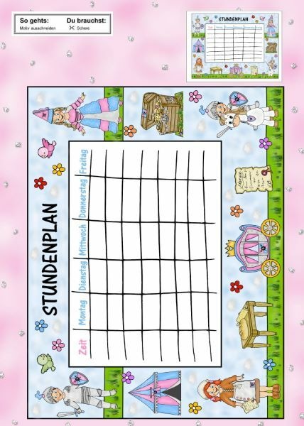 Produktbild Das Ausschneide-Bastelbuch – Burgfräulein & Ritterschloss