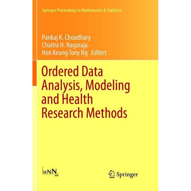 Ordered Data Analysis, Modeling and Health Research Methods, Fachbücher von Hon Keung Tony Ng, Pankaj Choudhary, Chaitra...