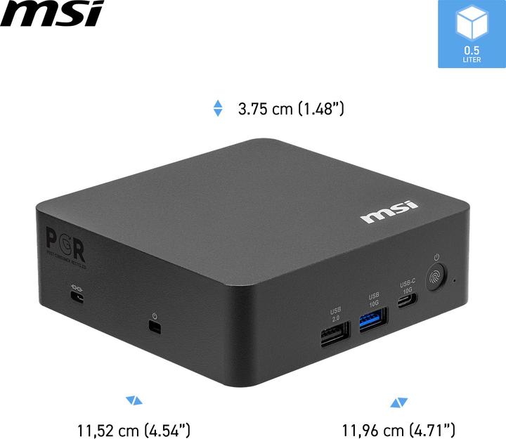 Produktbild MSI Cubi NUC AI+ 3MG-004EU (512 GB, 16 GB)
