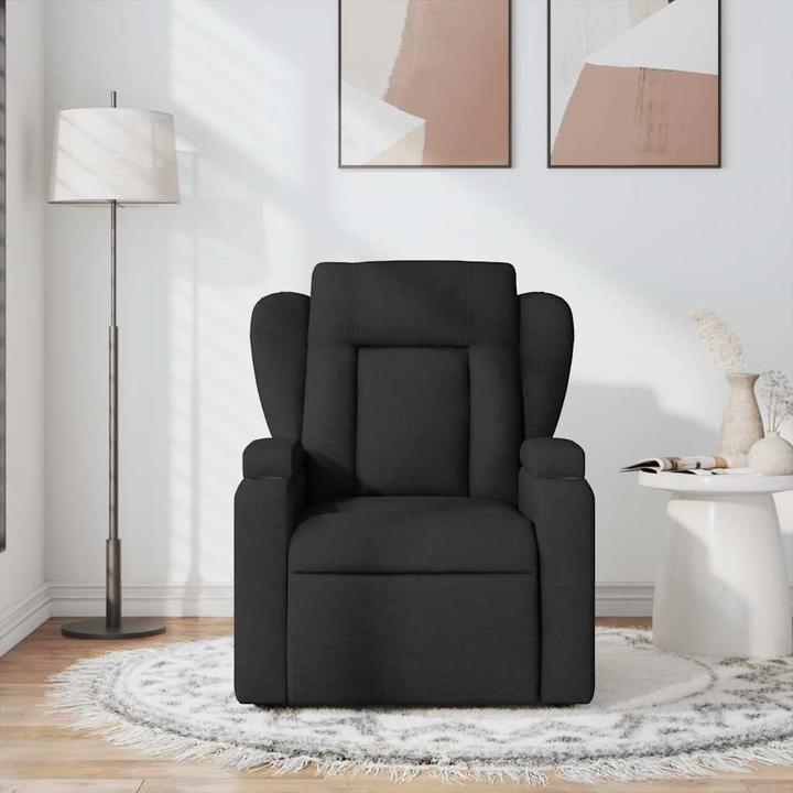 Produktbild VidaXL Massagesessel Schwarz Stoff,Farbe: Schwarz,Material: Stoff