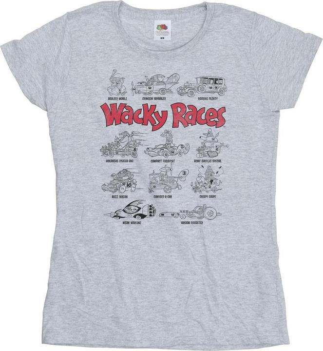 Actual product image Universal Textiles Womens/Ladies Car Lineup Cotton T-Shirt (S)