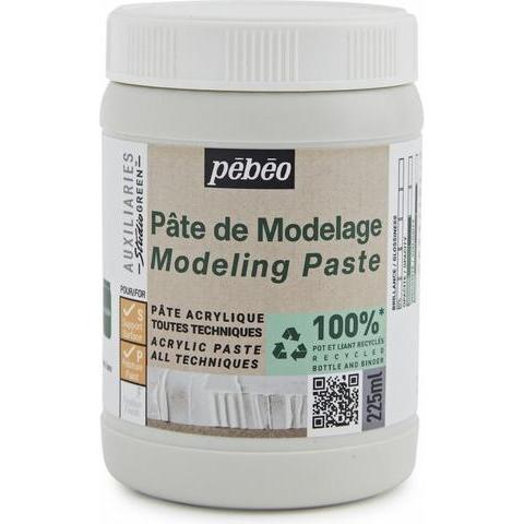 Pebeo, Künstlerfarbe + Bastelfarbe, Modellierpaste Studio Green (Studio Green, 225 ml)