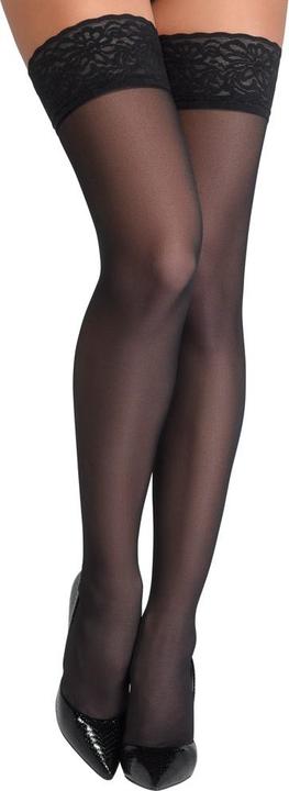 Actual product image Cottelli Collection Halterless Stockings (S)