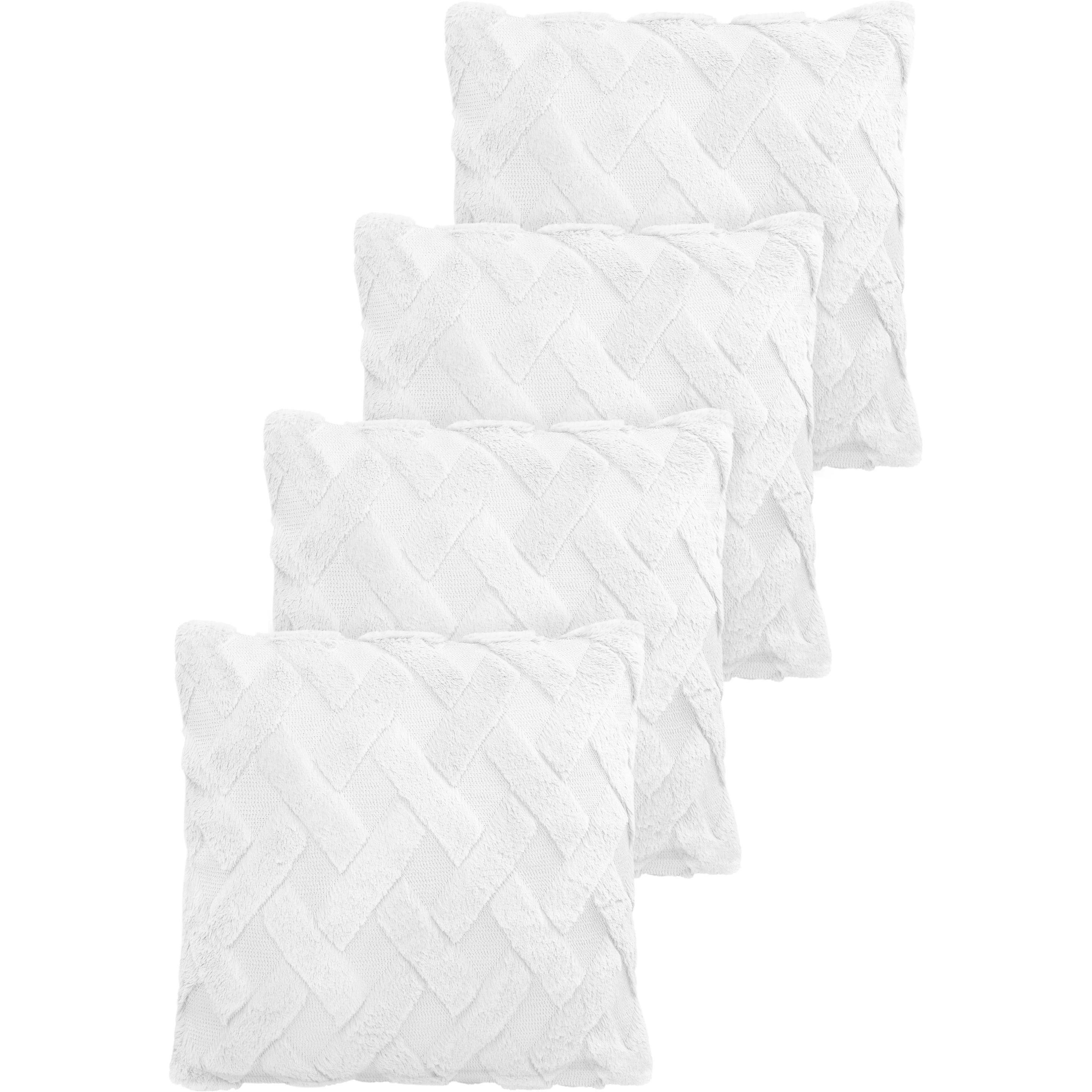 Aspero, Dekokissen, 4er Set Kissenbezüge inkl. Füllung Sofia (45 x 45 cm)