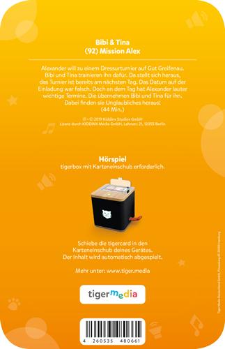 Produktbild Tigermedia Tigercard Bibi Tina Mission Alex (Folge 92) (Deutsch)