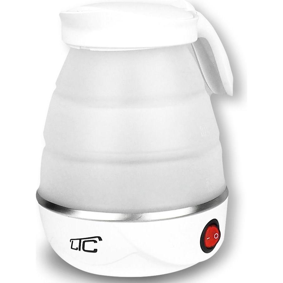 Lasmex Faltbarer Silikon-Mini-Wasserkocher weiss 220-240V/50Hz 0,6L LTC, Wasserkocher, Weiss
