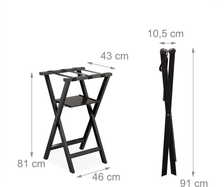 Image du produit Relaxdays Support de valise (Porte-valise)