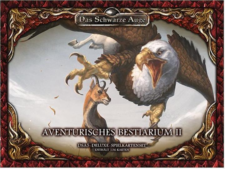 DSA5 playing card set - Aventurian Bestiary 2, Deluxe, 136 cards (DE edition) (German)
