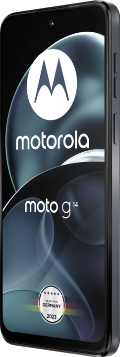 Motorola Moto G14 (128 Go, Gris acier, 6.50", Double SIM, 50 Mpx, 4G)