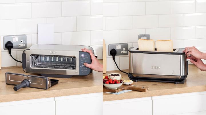 Image du produit Ninja 3-in-1 Multifunctionele Toaster, Grillplaat en Panini Maker - 7 Roosterstanden - RVS - ST202EU