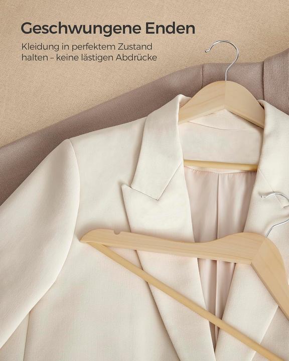Produktbild Songmics Kleiderbügel mit Hosensteg CRW010N24 (24 x)
