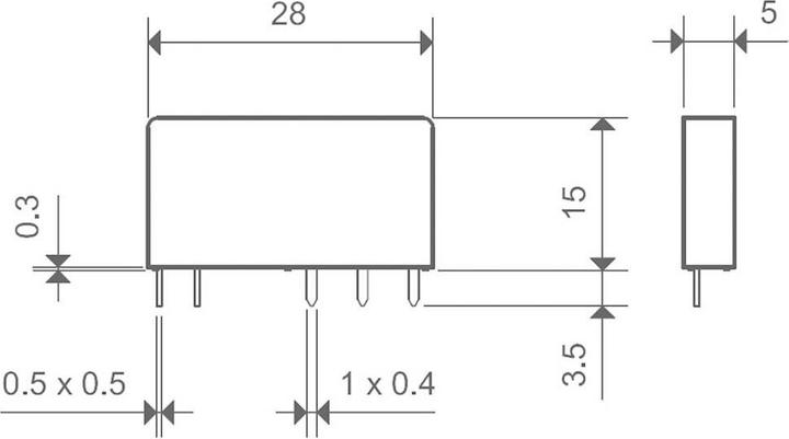 Actual product image Finder Interface 34 series 60Vdc relay