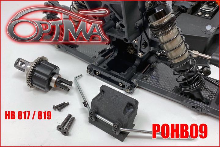 Actual product image 6MIK OPTIMA diff box for HB Racing 817 / 819 (fast opening)