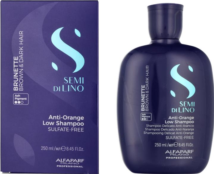 Actual product image Alfaparf Semi Di Lino Anti-Orange Low Shampoo (250 ml, Liquid shampoo)