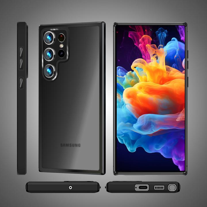 Actual product image Nalia Semi-transparent hybrid cover with protective frame (Samsung Galaxy S24 Ultra)