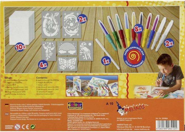 Produktbild Malinos Blopens Airbrush-Stifte (Mehrfarbig, 10 x)