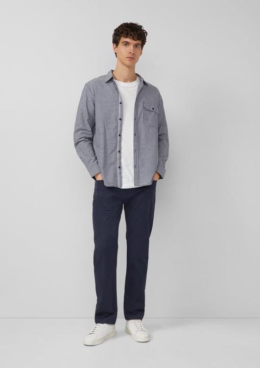 Immagine prodotto s.Oliver Hemd Regular Fit: Kariertes Baumwollhemd mit Kentkragen (M)