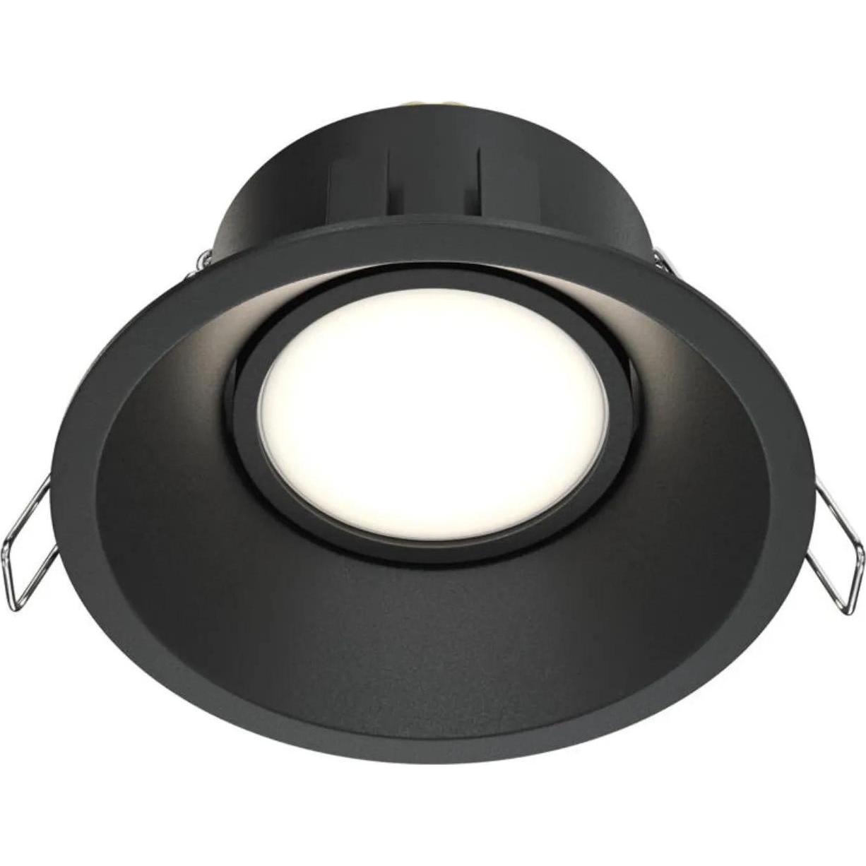 Maytoni, Wandleuchte + Deckenleuchte, Dot Downlight, Einbauleuchte GU10 Schwarz Ø9,3mm (GU10)