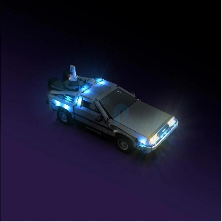 Actual product image Light my bricks LMB 2.0 LED Light Set for LEGO 10300 The Time Machine from Back to the Future