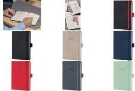 Immagine prodotto Sigel Wochenkalender 2026 C2609 1W/2S schwarz/rot 15.1x10.8cm (108 x 151 mm, Panoramica settimanale a doppia pagina)