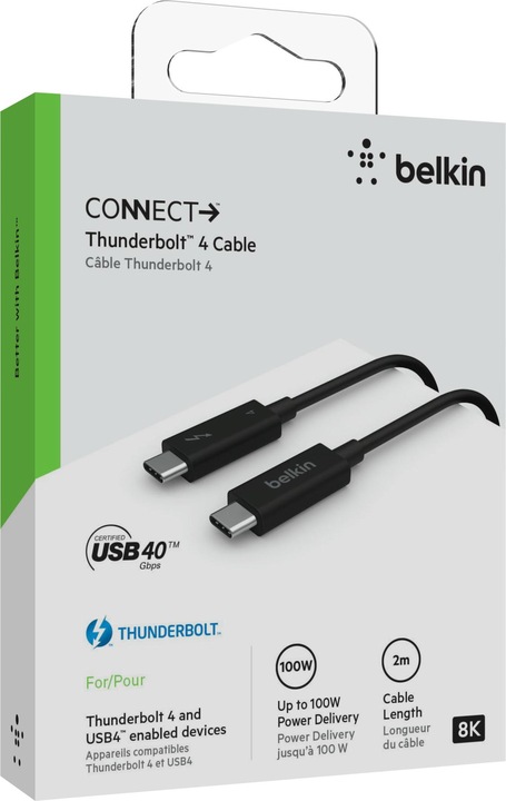 Actual product image Belkin USB C (Thunderbolt 4) – USB-C (Thunderbolt 4) (2 m, USB 4.0)