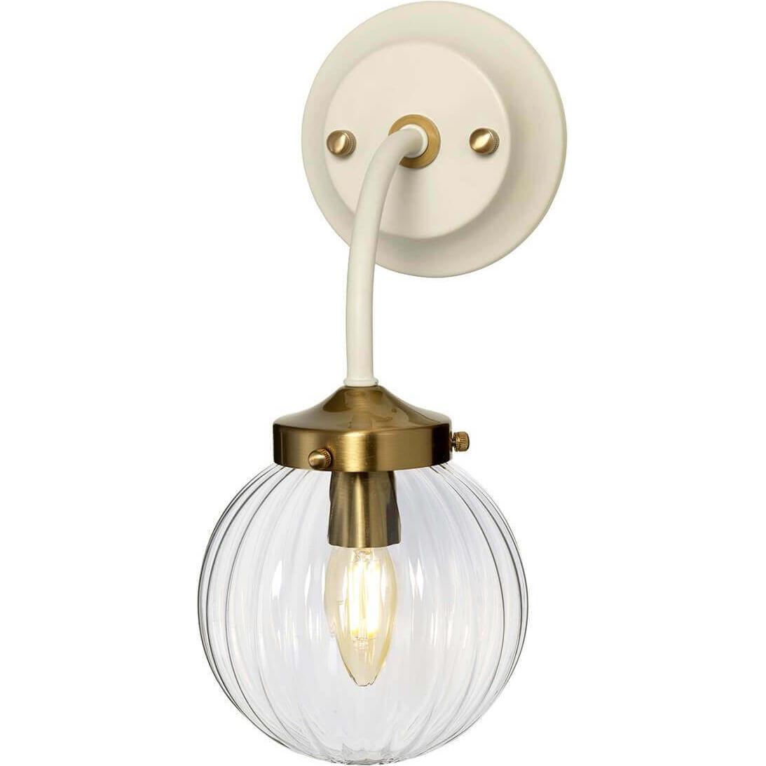 Elstead Lighting, Wandleuchte + Deckenleuchte, Cosmos Wandleuchte E14 Cremefarben lackiert + Altmessing beschichtet (E14...