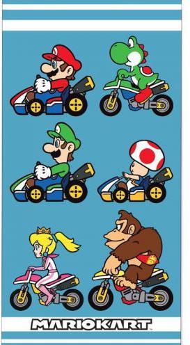 Actual product image GED Super Mario Telo Mare Cotone : Mariokart 140x70cm