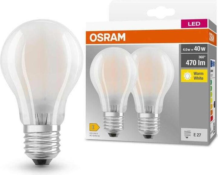 Actual product image Osram 4099854094248 LED EEK E (A - G) E27 Candle shape 4 W = 40 W Warm white (Ø x H) (E27, 470 lm, 20x)