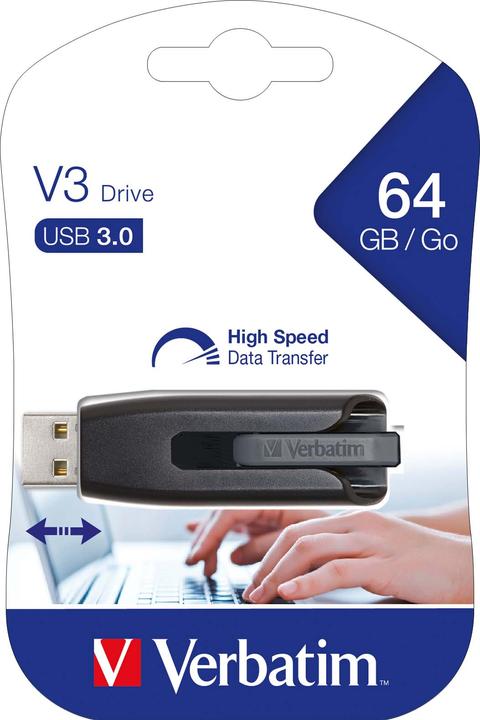 Actual product image Verbatim 64gb Store N Go V3 Drive (64 GB, USB-A)