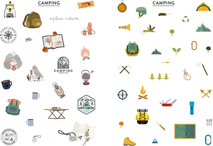 Produktbild Stickerbuch-Camping