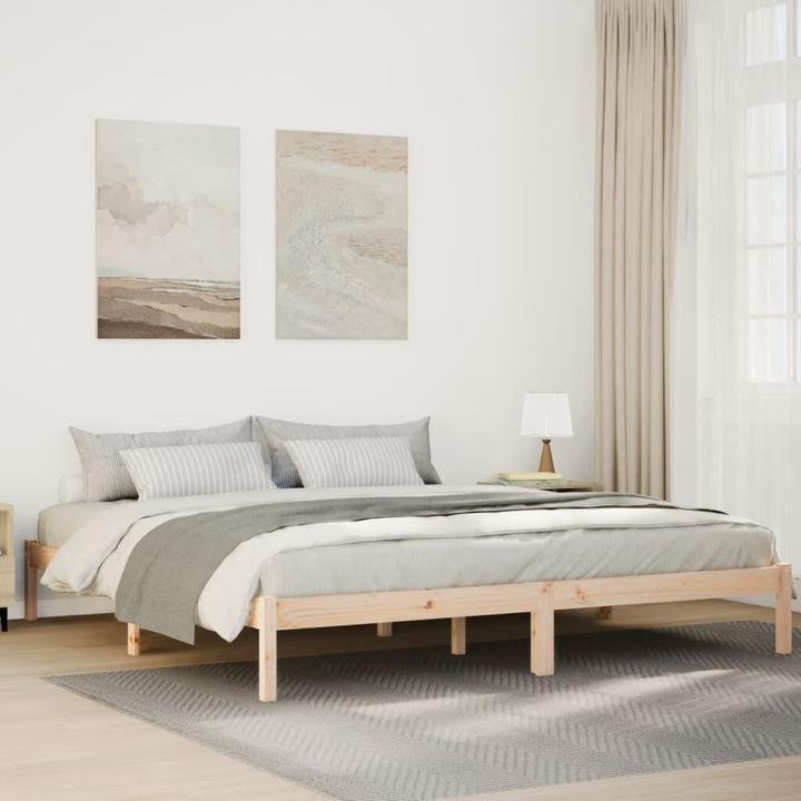 Actual product image vidaXL Bett Extra Lang ohne Matratze 180x210 (180 x 210 cm)