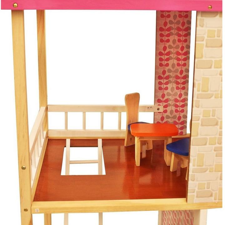 Produktbild Idena Holzpuppenhaus Aspen mit Möbel