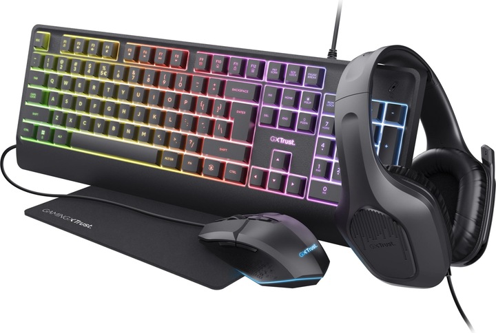 Immagine prodotto Trust GXT 792 Quadrox 4-in-1 Gaming Bundle (US, Cablato)