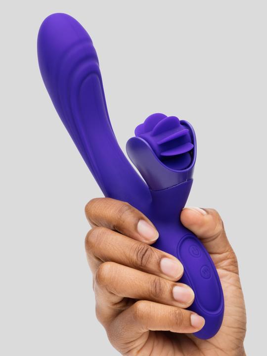 Actual product image Lovehoney Dream Rabbit rechargeable rotating silicone rabbit vibrator
