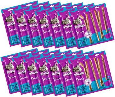 Immagine prodotto Whiskas Confezione di STICKS ricca di salmone (Adulto, 14 pz., 36 g)