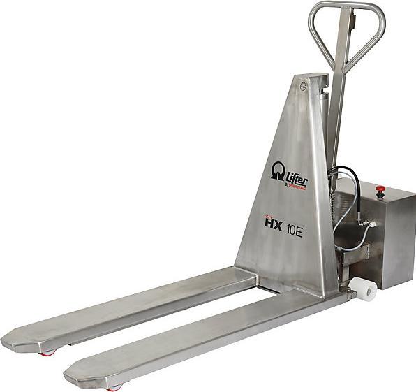 Image du produit Pramac Transpalette à grande levée en inox, électrique, force 1000 kg. (1000 kg)