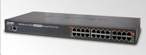 Image du produit Planet Injector Hub 12 ports GB 802.3at POE+ (802,3at (PoE+), 360 W)