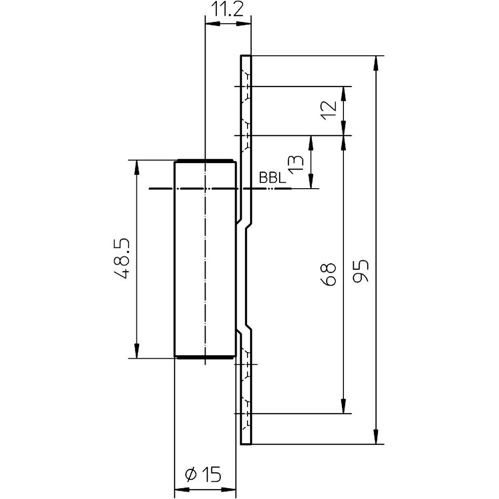 Thumbnail - Simonswerk, Türbeschlag + Scharnier, Rahmenteil VARIANT V 8000 WF ASR